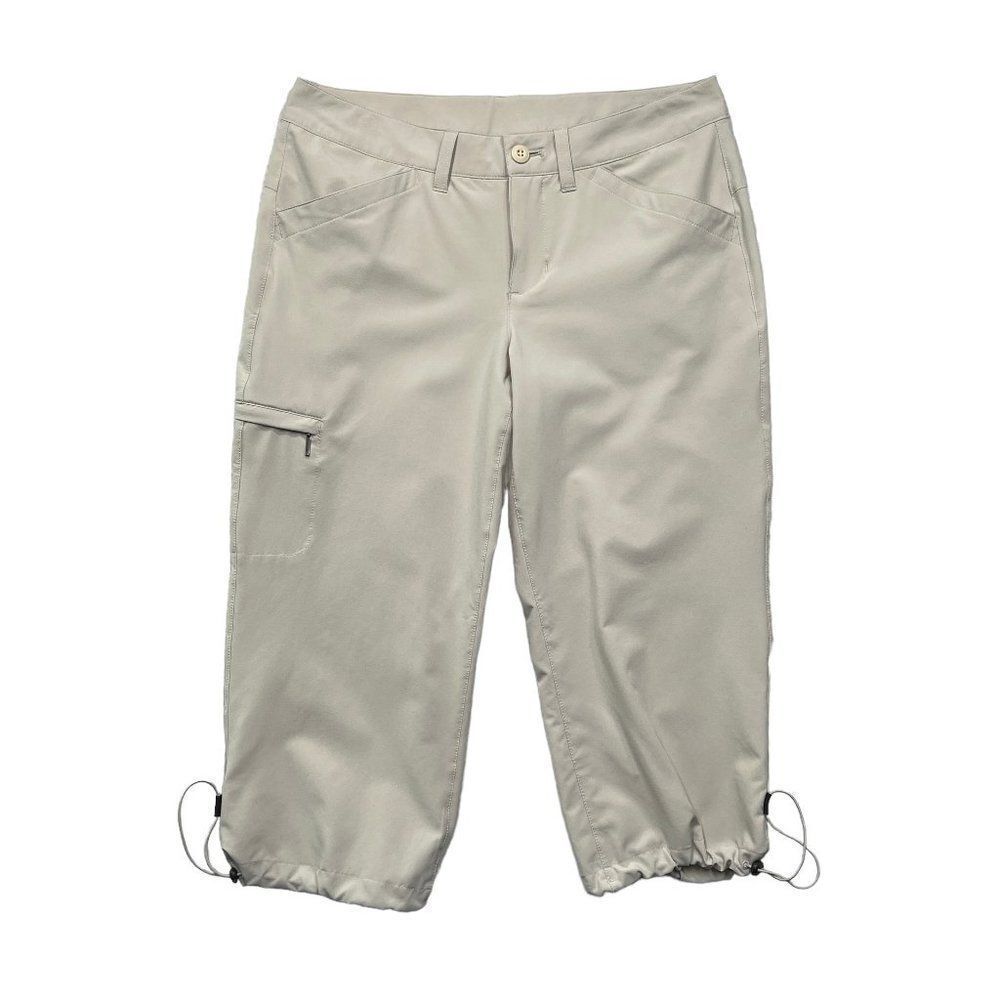 Eddie‎ Bauer Capri Pants Women's Size 6 Cream Athletic Outdoor Hiking Walking
